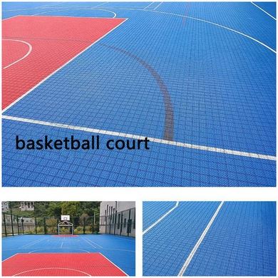 Heavy Duty PP Interlocking Flooring Tiles 25cm*25cm 1.7cm Thick Shock Absorption Eco-Friendly Non-Slip DIY Snap-Together For